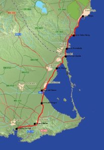 Recorrido Ruta de los Centinelas